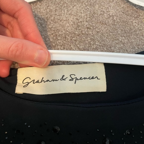 NAVY BLUE Beaded Formal Dress, Size Medium - Picture 3 of 4